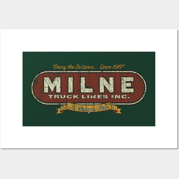 Milne Truck Lines 1916 Wall Art by JCD666